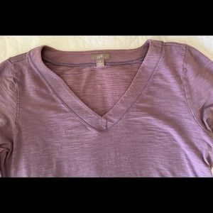 J. Jill. Size M. Purple. V-neck shirt 100% cotton